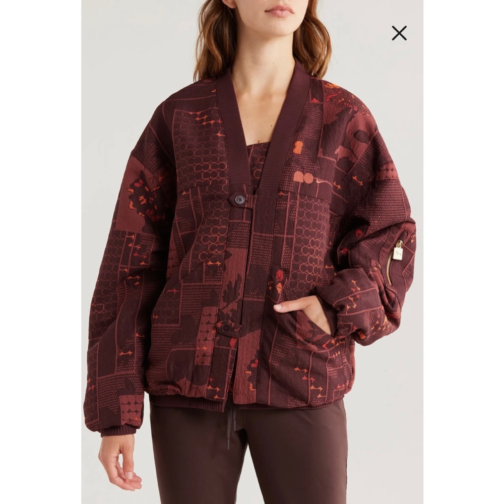 NWT Naomi Osaka Oversize Jacquard Jacket